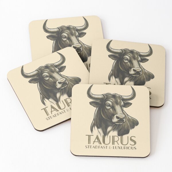 Item preview, Taurus Zodiac Bull Sticker | Daily Horoscope Astrology Design | Taurus Steadfast & Luxurious Vintage Art designed and sold by Bhaskar Digital Art.