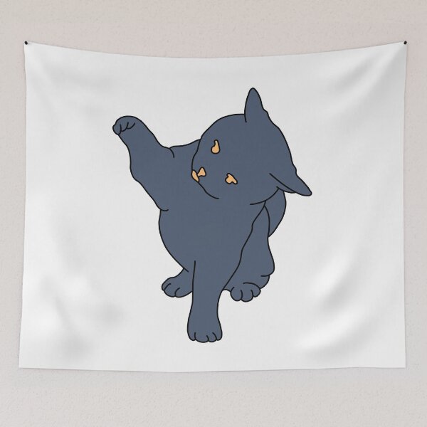 Item preview, Cute Minimalist Black Cat High Five Aesthetic Illustration designed and sold by muhammadkhafidh.