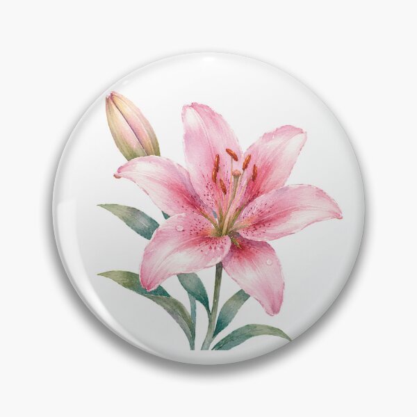 Item preview, Watercolor Lily – Elegant Botanical Floral Art Design designed and sold by Amsafjol.