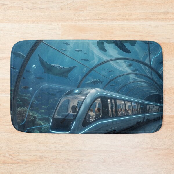 Item preview, Futuristic Underwater Train Tunnel designed and sold by Pioneer Spirit Market.