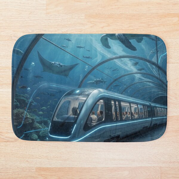 Item preview, Futuristic Underwater Train Tunnel designed and sold by Pioneer Spirit Market.
