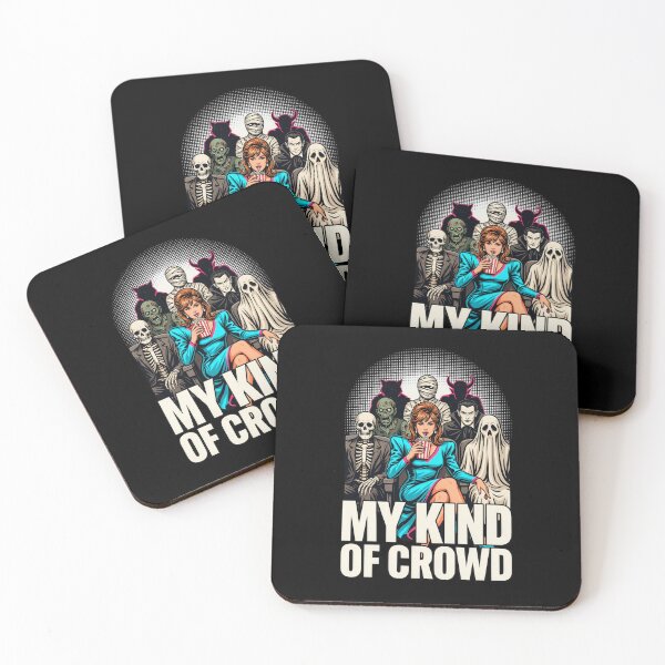 Item preview, My Kind of Crowd, Horror Cinema Woman Monster Funny Vintage 80s designed and sold by CryptReel.