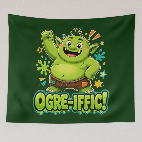 Item preview, Ogre-iffic Cute Monster Cartoon designed and sold by Victor Shadehorn.
