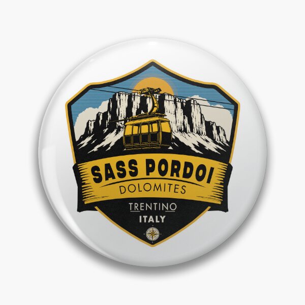 Item preview, Sass Pordoi Dolomites Trentino Italy- Cable Car Badge designed and sold by Vale150.