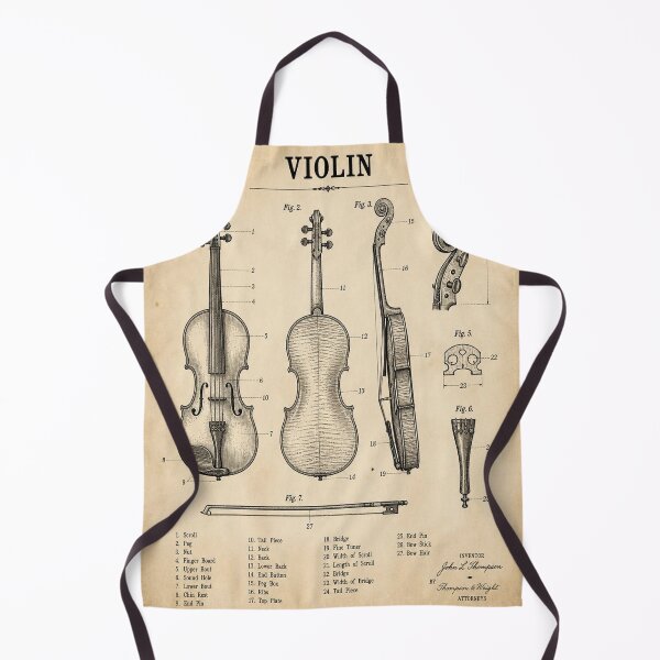 Item preview, Vintage Violin Patent T-Shirt | Antique Blueprint Engineering Tee designed and sold by SunnyDesign82.