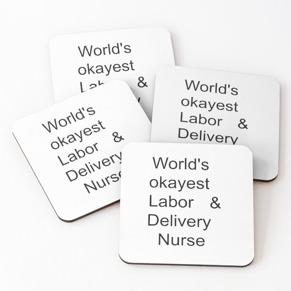 Item preview, World's Okayest Labor and Delivery Nurse Shirt Funny L&D Nurse Gift Graphic Tee designed and sold by Hustle print studio.