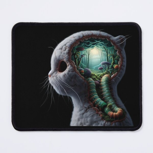 Item preview, Feline Subconscious – Cat Profile and Lightning Forest designed and sold by LujziWorld.