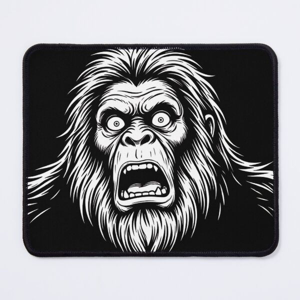 Item preview, Retro Shouting Bigfoot Graphic Tee - Funny Sasquatch Booger Sugar designed and sold by VectorForge.