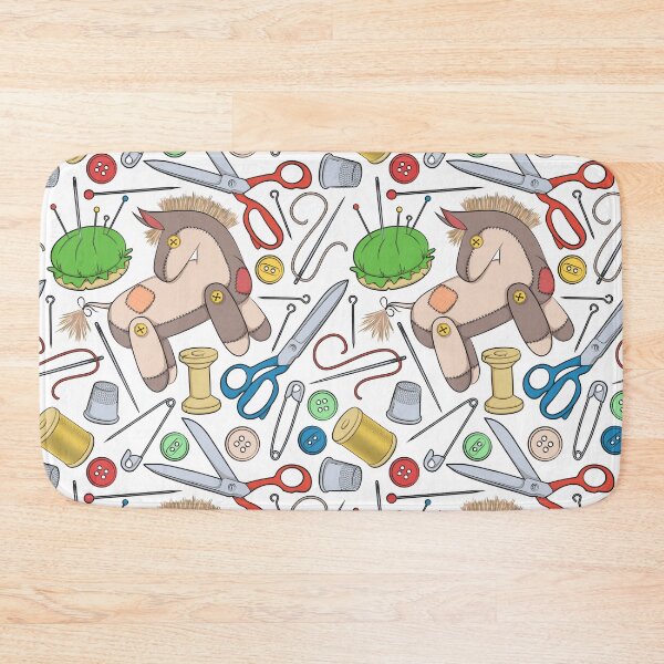 Item preview, Illustration with sewing toy donkey. designed and sold by RizikCat.