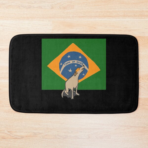Item preview, Vira-Lata Caramelo Brazil Flag Rumo ao Hexa Meme designed and sold by DanniJordan.