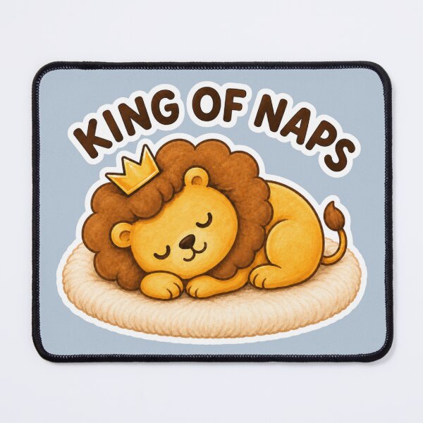 Item preview, King of Naps Lion designed and sold by ChirpInc.