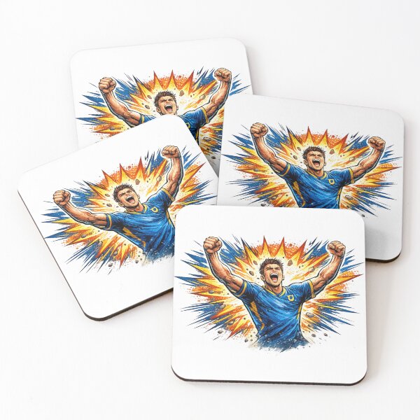 Item preview, Rise to Victory Comic Soccer Poster designed and sold by NovaMoodCo.
