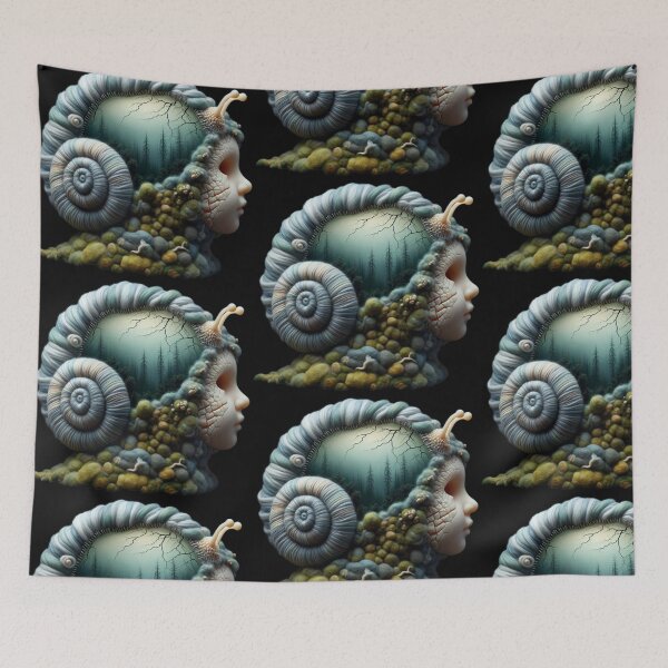 Item preview, The Snail's Secret – Cracked Porcelain Doll Snail designed and sold by LujziWorld.