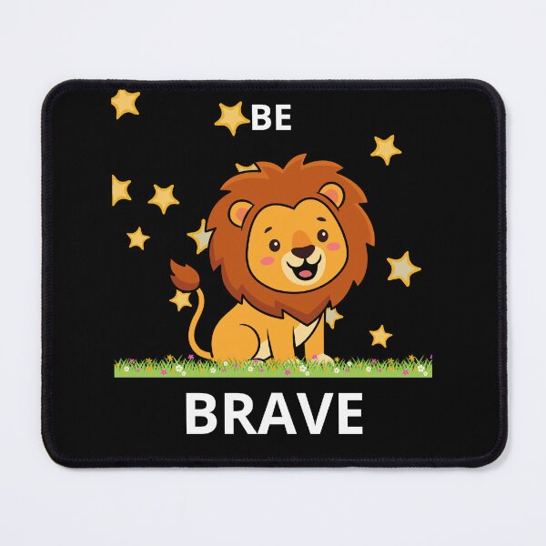 Item preview, Be Brave – Cute Lion Kids Motivation Design designed and sold by Banvero.