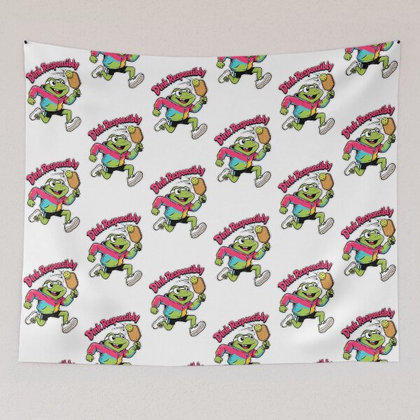 Item preview, Dink Responsibly Retro Frog Pickleball Sticker designed and sold by mo-carnival.