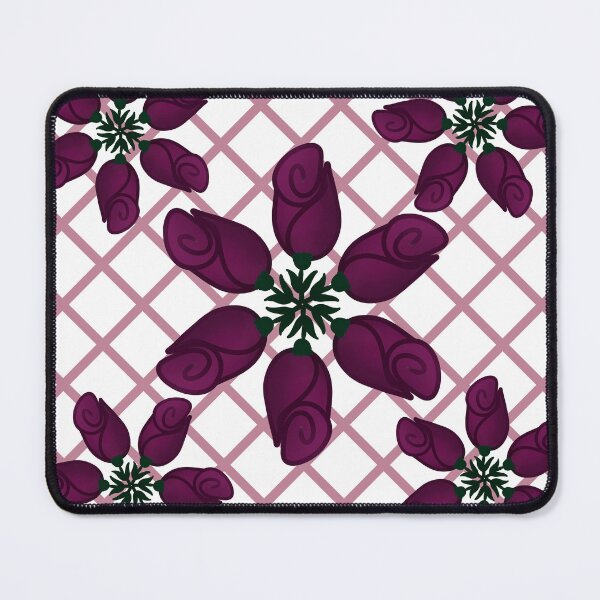Item preview, Dark Purple Rose Pattern — Elegant Plum Floral Lattice Botanical Gift Design designed and sold by HopeAndHustle.