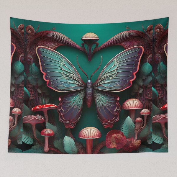 Item preview, Gothic Butterfly Mushroom Garden designed and sold by Szpaku desart .