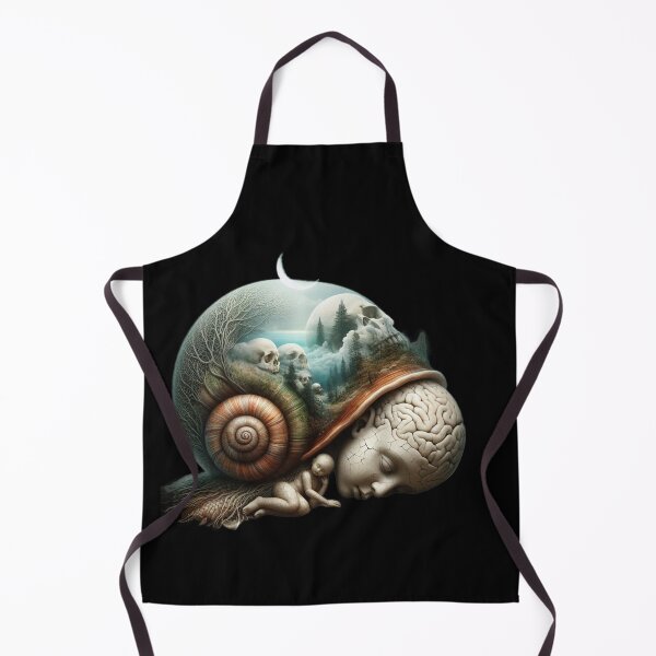 Item preview, Dream of the Undergrove – Sleeping Snail and Skulls designed and sold by LujziWorld.