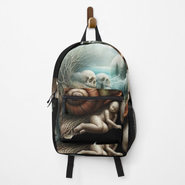 Item preview, Dream of the Undergrove – Sleeping Snail and Skulls designed and sold by LujziWorld.