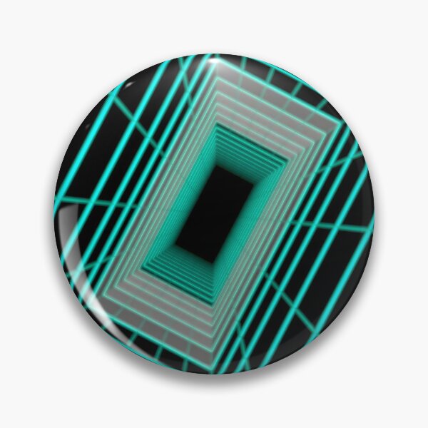 Item preview, Cyan Rectangular Wireframe Tunnel with Cells designed and sold by Electric Shock!! Design.