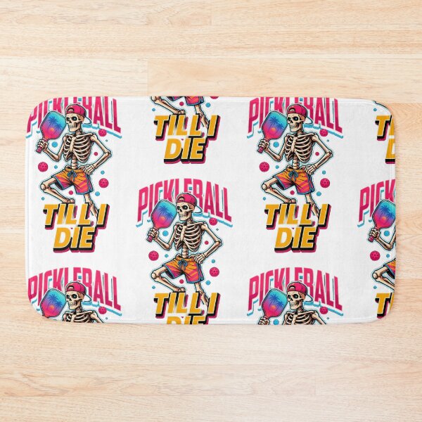 Item preview, Pickleball Till I Die Neon Skeleton Graphic designed and sold by mo-carnival.