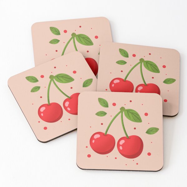 Item preview, Cherry Pattern Pink Background designed and sold by tviyluv.