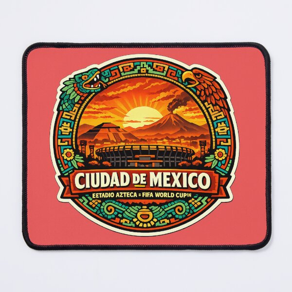 Item preview, Mexico City Azteca Stadium World Cup 2026 Aztec Art  designed and sold by Modefissi.