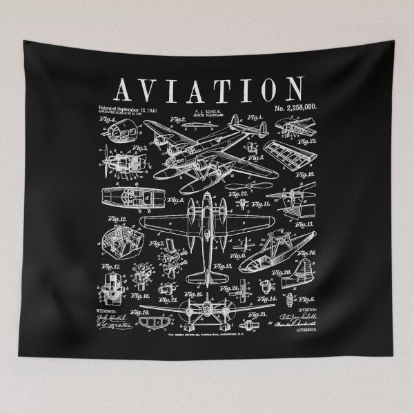 Item preview, Aviation Pilot Airplane Seaplane Aircraft Vintage Patent designed and sold by GrandeDuc.