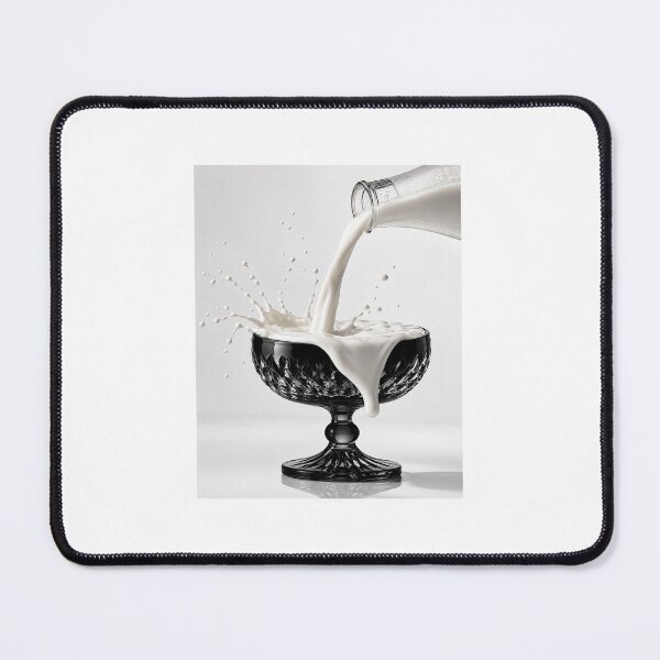 Item preview, Minimalist Milk Splash Art: Monochromatic Kitchen Decor Print designed and sold by marianka91.