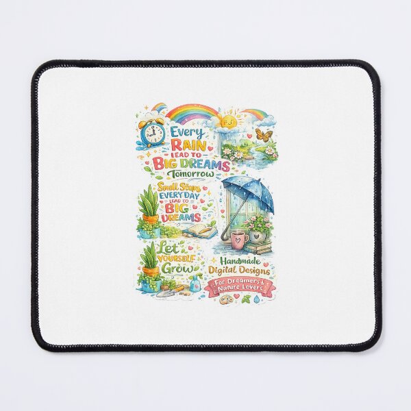 Item preview, Handmade Digital Sticker Collection | Motivational & Nature Stickers Bundle | Cute Aesthetic PNG Designs designed and sold by Ishratparween11.
