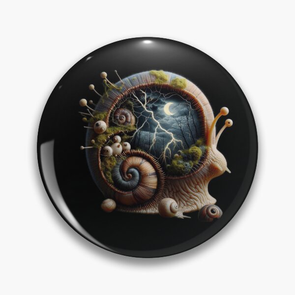 Item preview, Storm in the Shell – Lightning Snail and Forest Mindscape designed and sold by LujziWorld.