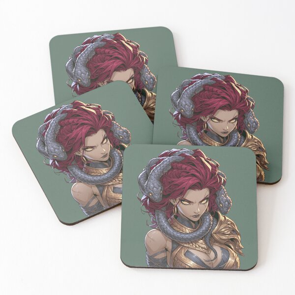 Item preview, Crimson Medusa Queen Fantasy Art designed and sold by MythicMood.