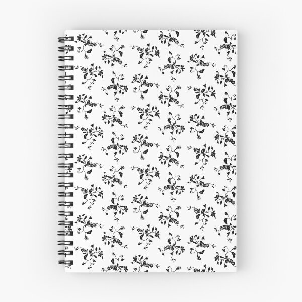 Item preview, Minimalist Black Wildflower Silhouette Pattern designed and sold by rawpetal.
