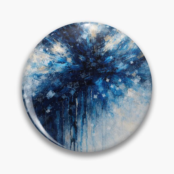 Item preview, Blue Cosmic Burst Abstract Expressionism Painting designed and sold by Joey Santiago.