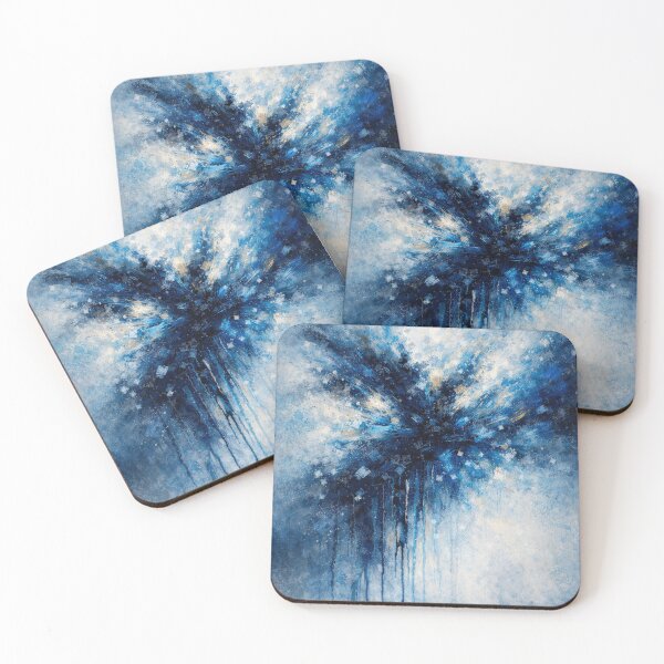 Item preview, Blue Cosmic Burst Abstract Expressionism Painting designed and sold by Joey Santiago.