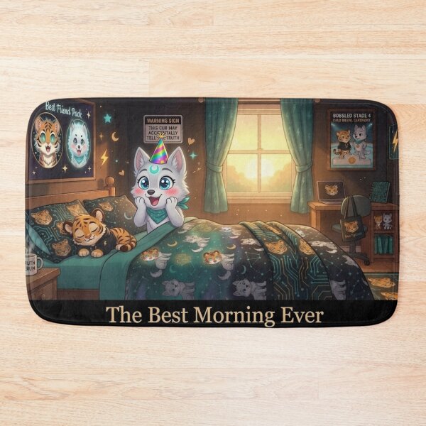 Item preview, Cute Tiger Wolf Girls Room Decor Birthday Surprise Poster Kids Wall Art NeoTigLuna designed and sold by NeoTigLuna.