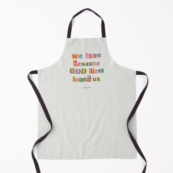 Item preview, We Love Because God First Loved Us – Colorful Bible Verse Gift 1 John 4:19 designed and sold by Katherine Ann.