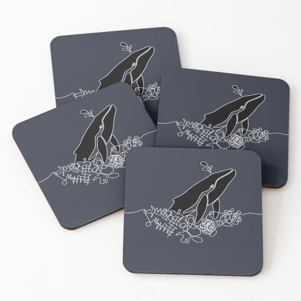 Item preview, Black Whale surfacing in polluted Ocean designed and sold by Applecrunch.