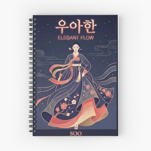 Item preview, Elegant Korean Traditional Hanbok Silk Dress Art Print by SOO designed and sold by SOOstudio73.