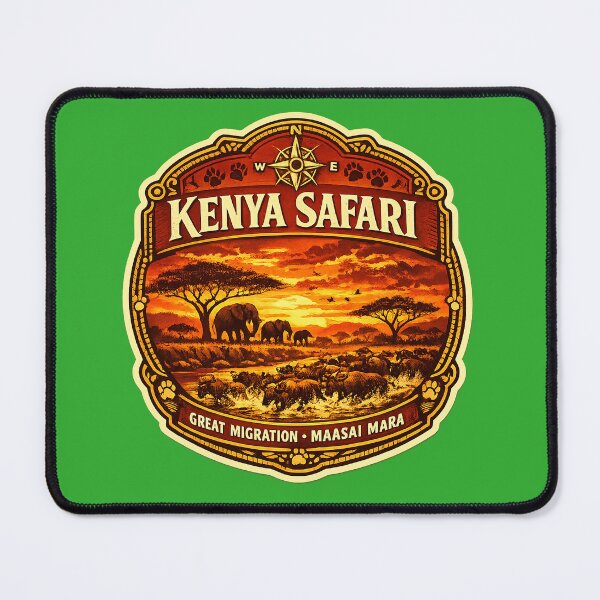 Item preview, Kenya Safari Great Migration Maasai Mara Wildlife designed and sold by Modefissi.