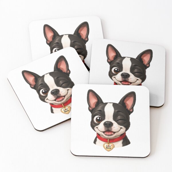 Item preview, Boston Terrier animated cartoon characters cute puppy  designed and sold by LolaReneMerch.