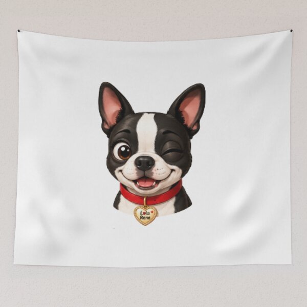 Item preview, Boston Terrier animated cartoon characters cute puppy  designed and sold by LolaReneMerch.