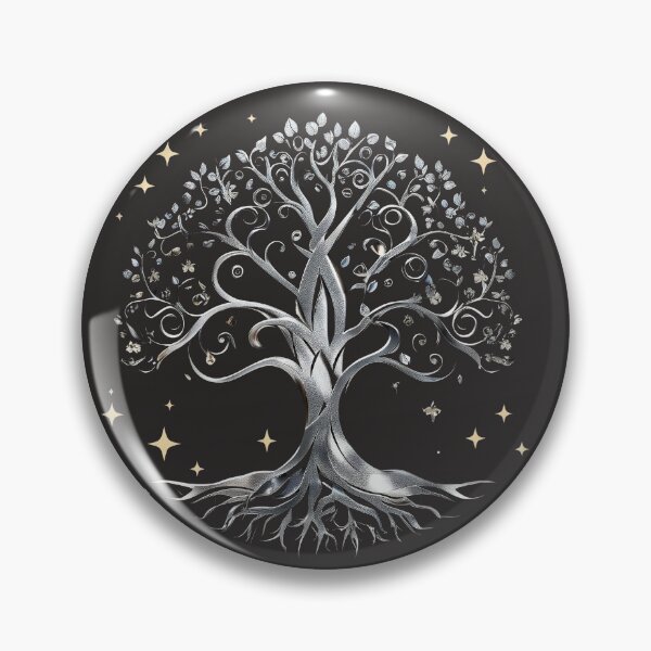 Item preview, Silver Tree with gold sparkles designed and sold by lucyinspace.