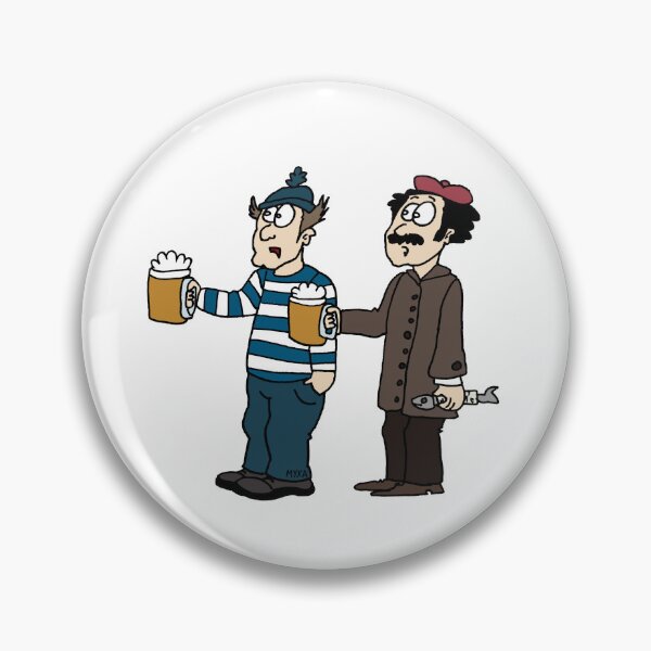 Item preview, Funny Beer Friends Cartoon | Quirky Men Drinking Ale Meme designed and sold by MyxaART.