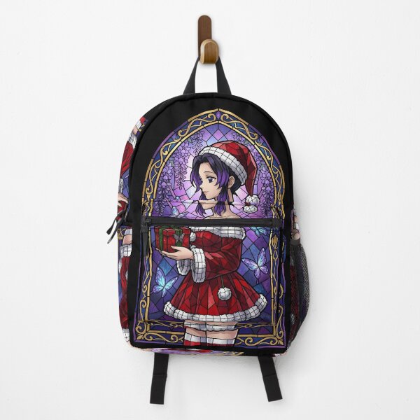 Item preview, Shinobu Kocho Demon Slayer Christmas Stained Glass Gift Portrait designed and sold by mildaclairmo.