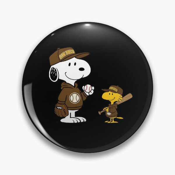 Item preview, Snoopy & Woodstock Padress Baseball designed and sold by WilliamFerris.