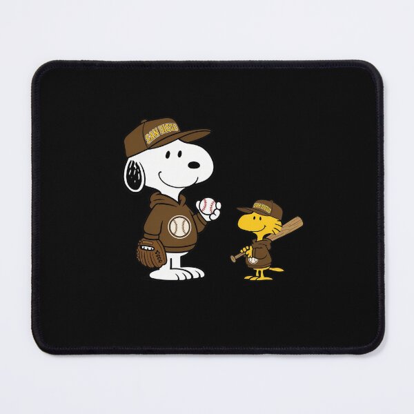 Item preview, Snoopy & Woodstock Padress Baseball designed and sold by WilliamFerris.