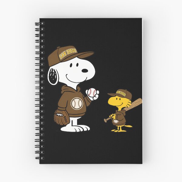 Item preview, Snoopy & Woodstock Padress Baseball designed and sold by WilliamFerris.