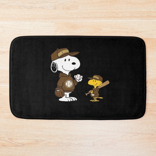 Item preview, Snoopy & Woodstock Padress Baseball designed and sold by WilliamFerris.