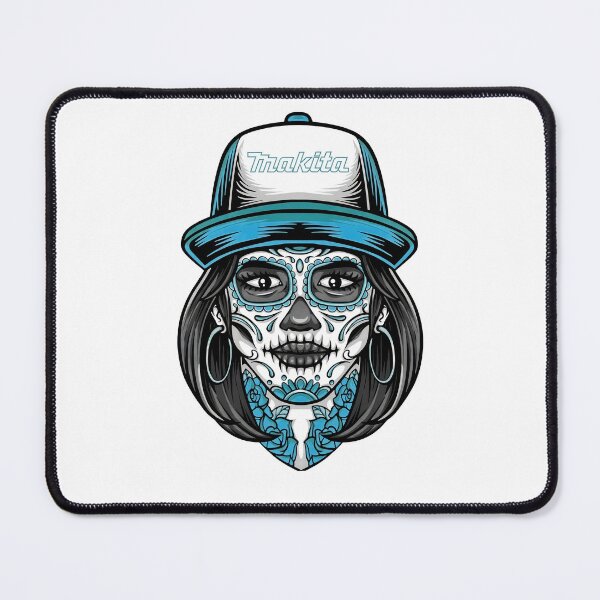 Item preview, Calavera Makitaa Sugar Skull Girl Trucker designed and sold by TailAndKiln.